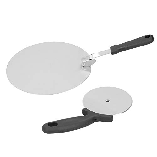 Cocoarm Espátula para Pala para Pizza, Diseño que Ahorra Espacio, Segura y Eficiente, Artesanía de Calidad, Uso Versátil, Fácil Almacenamiento para Herramientas para Hornear y Pizza (10 pulgadas)