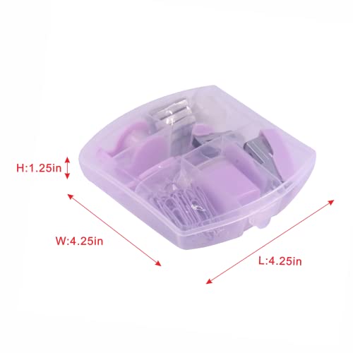 Yizocenguo Mini Office Supply Kits – Includes Mini Stapler,Scissors, Staple Remover, Staples, Tape Dispenser (Purple) - Cosy Home Interiors Yizocenguo Mini Office Supply Kits – Includes Mini Stapler,Scissors, Staple Remover, Staples, Tape Dispenser (Purple) - Image 3
