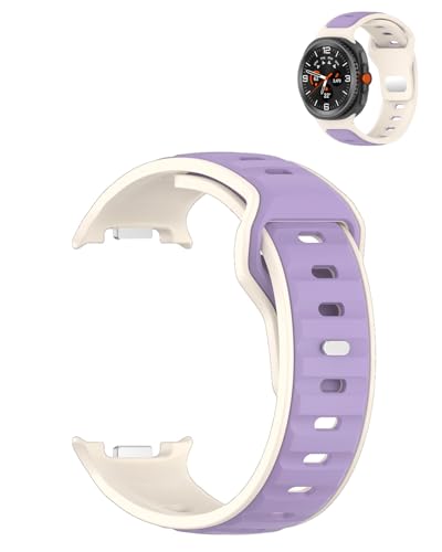 Image of Bands for Samsung Watch 8 Smartwatch,Sport quick-release Silicone Band for Samsung Watch 8,Soft Lightweight & Ventilated Comfort Replacement Smartwatch Strap,Adjustable Wristband