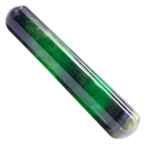 Image of Fluorite Crystal Wand - Smooth Crystal Wand for Energy Healing, Chakra Balancing, Meditation and Home Decor - Crystals and Healing Stones for Gift