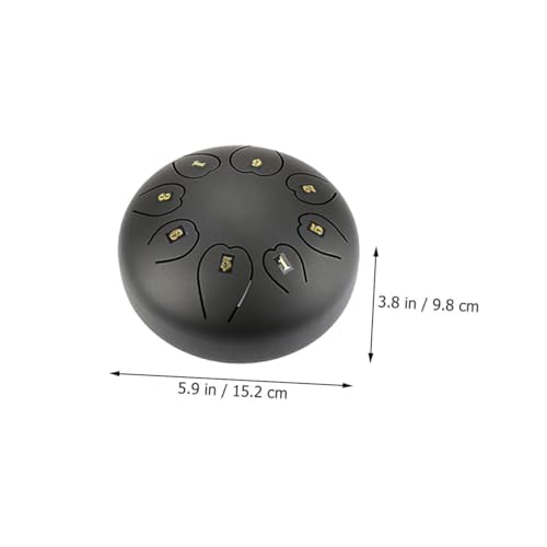 Tambor Lingual de Metal Grande Negro Kisangel miniatura 2