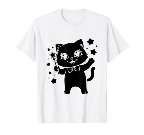 Disfraz mágico de mago de gato Camiseta