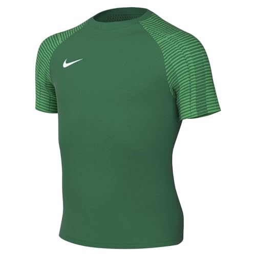 Nike Soccer Jersey Y NK DF Academy JSY SS, Pine Green/Hyper Verde/White, DH8369-302, M