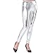 Widmann- Leggings, Femme, 09673, argenté, S/M