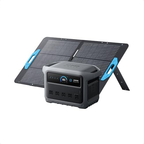 Anker SOLIX C1000 Gen 2 Portable Power Station with 100W Solar Pa...