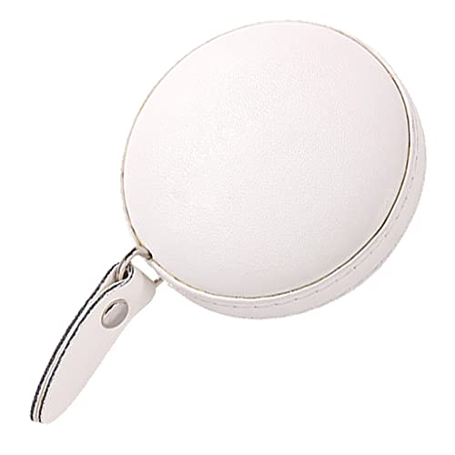 150cm Retractable Tape Measure with Round Faux Leather for Case Pocket Size Soft Portable Sided Ruler Measurement Tool for Body Waist Cloth Sewing Tailor
