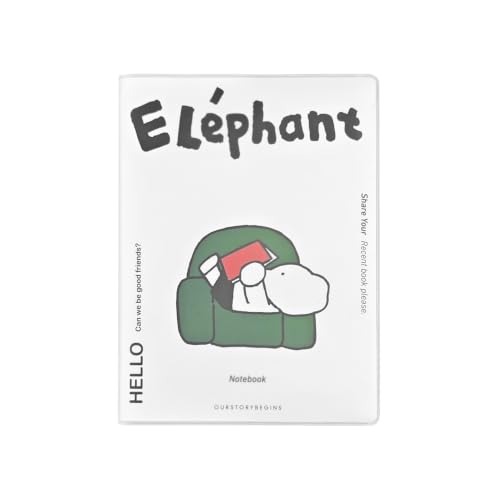 Carnet de notes A5 motif éléphant et planète aux finitions soignées