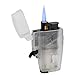 Xikar Stratosphere II High Altitude Lighter, Single Jet Flame, Windproof, Ergonomic Design, Durable and Dependable, Clear