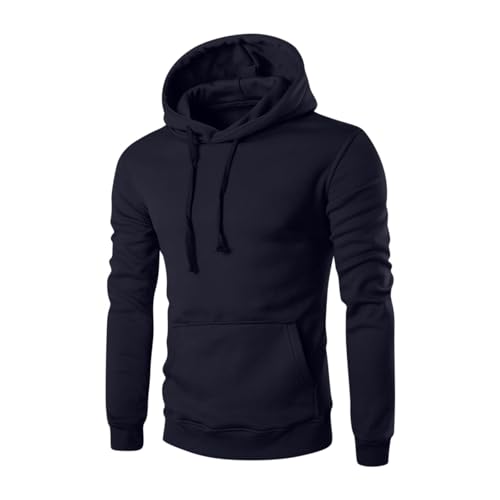 Essentials Hoodie Men Fleece Lined Pullover Winter Windproof Warm Athletic Sweatshirts Regular Fit, M-3XL