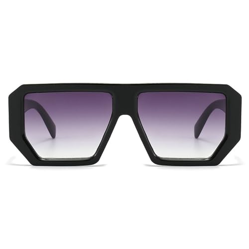 Trendy Pilot Sunglasses for Women Flat Top Designer Stylish Square Frame Sun Glasses Vintage Shades