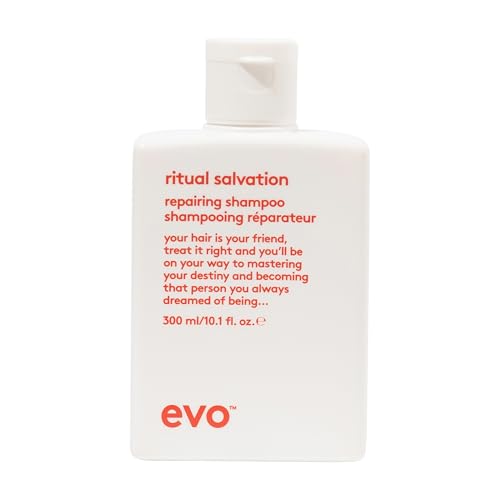Evo Ritual Salvation Repairing Shampoo - Gently Cleanses, Treats Damaged & Brittle Hair & Protects Colour