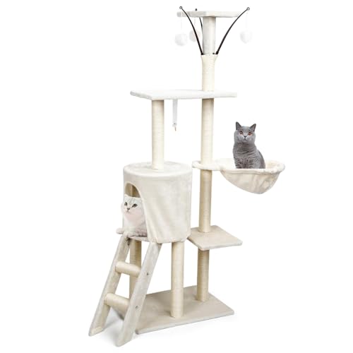 Seiraku キャットタワー キャットタワー 大型猫用 キャットタワー スリム キャットタワー 人気 猫タワー キャットタワー 多頭飼い 爪研ぎポール キャットタワー おしゃれ 北欧 キャットタワー大型猫用頑丈タイプ キャットタワー シンプル キャットタ