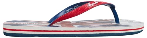 Chanclas Pepe Jeans Beach Flag para niño, rojo (Red), 5.5