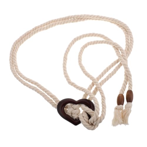 BESPORTBLE Boho Style Woven Waist Belt for Women Dresses Adjustable Braided Rope Waistband Lightweight Fit Accessory for Jeans and Skirts Fashionable Summer Costume Accent