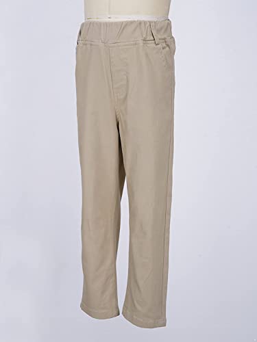 Boys School Uniform Trousers Elastic Waistband Pull-on Casual Athletic Cargo Pants2