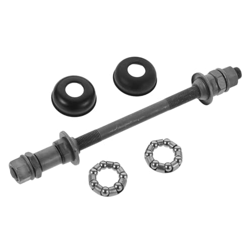 KICHOUSE Bicycle Rear Axle 180mm Steel Axle for Mountain Bikes Grey Easy Installation
