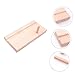 ibasenice Solid Wood Kalimba Stand Durable Thumb Piano Holder Easy Installation Ocarina Display Rack for Musical Instruments Compact Khaki Design