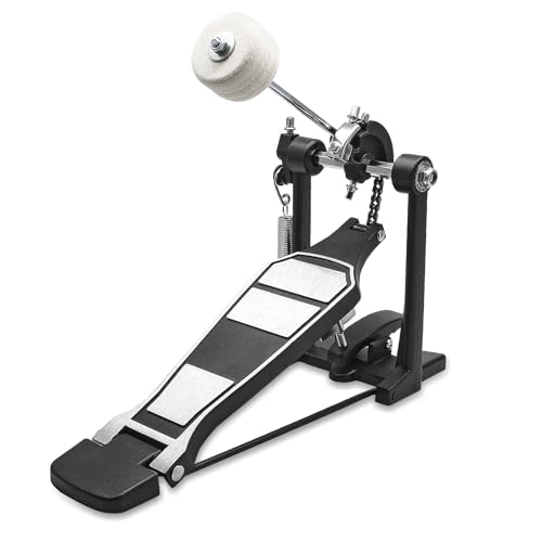 Bass Drum Pedal Hammer Single Chain Bass Drum Pedal with Drum Beater Stick