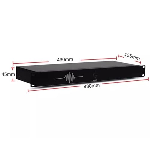 Procesador de audio antiultrasonido 2 entradas y 2 salidas, supresor profesional de retroalimentación para micrófono, activación automática antiultrasonido, aumento de transmisión de sonido de 5 a 14 dB, para escenarios y presentaciones miniatura 5