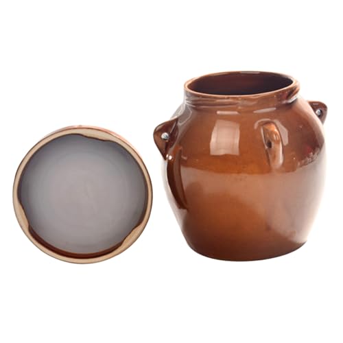 Abaodam 復古デザイン蜂蜜保存容器 小 密封機能付き 食品保存に 漬物 乾燥果実対応 キッチン 飲食店用多目的ジャー