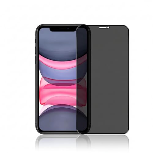 Image of DD SON Military Grade 360 Degree Privacy Tempered Glass for iPhone 11 / iPhone XR | Anti-Spy Screen Protector with Accessories Kit, Shatterproof & Scratch Resistant Screen Guard