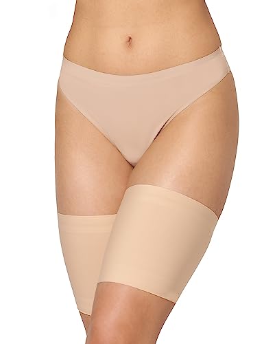 Merry Style Bandas Antirozaduras para Mujeres Banda para Muslos de Silicona para Medias Liguero Liso MS10-438 (Beige, 5XL)