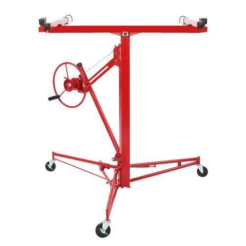 New 16' Drywall Panel Lifter Hoist Jack Rolling Caster Lockable DIY Tool