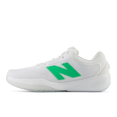 New Balance Men's FuelCell 996 V6 Tennis Shoe, White/Green Apple, 10.5 Wide