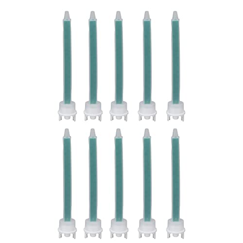 Mixing Nozzles for Glue Gun, 10 Pack, 1:1 Ratio Resin Mixer Adhesive Applicator, Hoof Trimming Nozzles