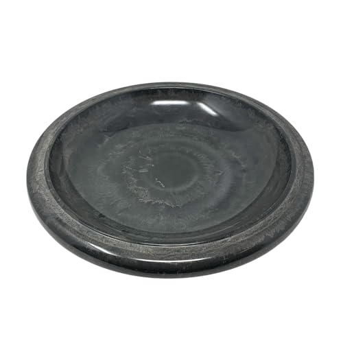 Birds and Beyond Bird Bath, Bowl Only - 19' Dia Gray Fiber Clay, Lightweight 5lbs.