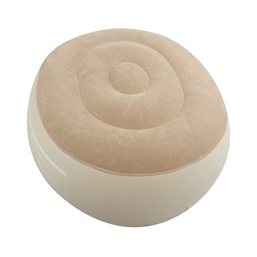 IMIKEYA Stool Portable Lazy Seat Flocked Surface Inflatable Footrest for Easy Travel