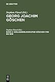 Verlagsbibliographie G&Atilde;&para;schen 1785 bis 1838 (German Edition)