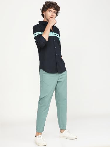 Image of Highlander Men's Cargo Jogger Trousers | Perfect for Casual Outings,Travel & Work Wear with Utility Pockets