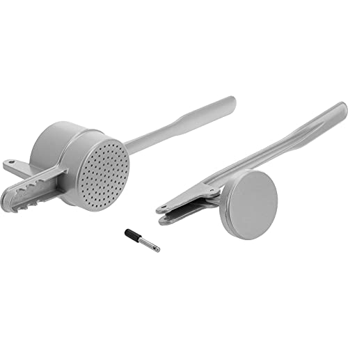 Foto von Westmark Spätzle-/Kartoffelpresse, Retro-Verpackung, Aluminiumdruckguss, 41 x 9,3 x 11 cm, Spätzlepress, Silber, 6110RT60