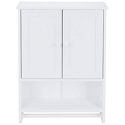 Bathroom Wall Cabinet Medicine Cabinet 2 Door Wall Mounted Storage Cabinet (19.09 x 5.71 x 25.2), White