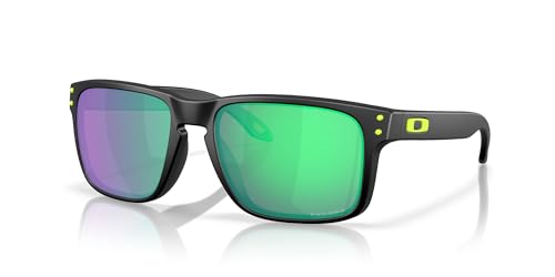 Image of Oakley Man Sunglasses Matte Black Frame, Prizm Road Jade Lenses, 57MM