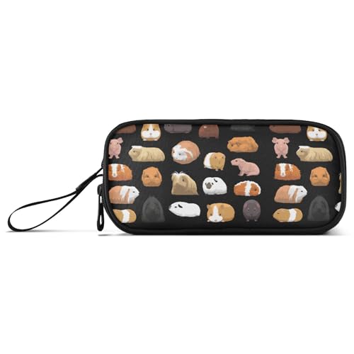 Image of Fisyme Guinea Pig Cartoon Pencil Case Large Capacity Pen Box Makeup Pouch Holder Organizer Stationery Bag for School Office College Adults