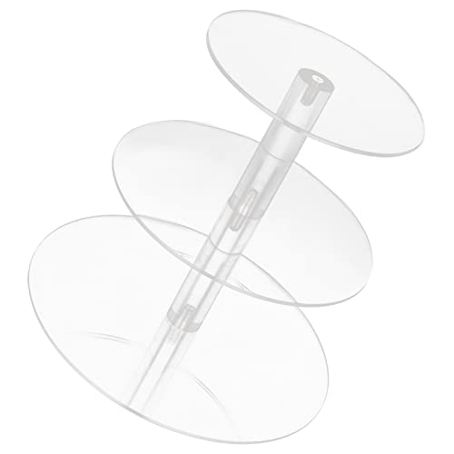 AUTSUPPL Cake Stand Party Favor Dessert Cake Display Stand Fruitcake Dessert Stands 3 Tier Serving Tray Pastry Serving Tray Fruit Accessory Cake Display Holder Cupcake Fruit Stand Acrylic