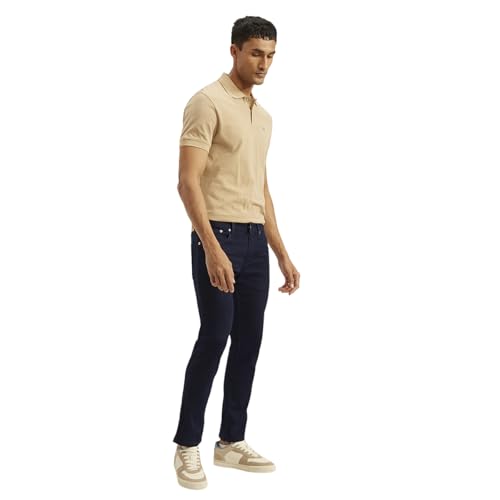 Image of Levi's Men's 65504 Skinny Fit Dark-Blue Jeans