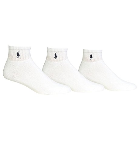 Polo Ralph Lauren 3 Pack Classic Cotton Sport Socks white one size