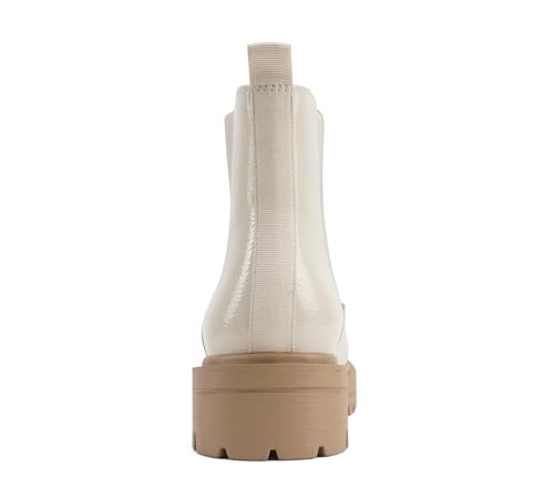 Image of Soda Pilot ~ Women Lug Sole Low Heel Chelsea Fashion Ankle Bootie w /Double Elastic Gore
