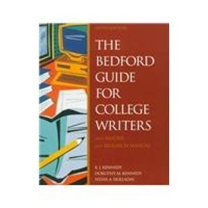 Paperback The Bedford Guide for College Writers With Reader and Research Manual Book