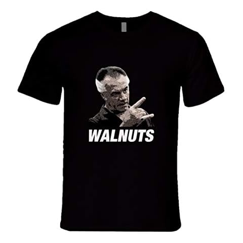 JUSHENG Paulie Sopranos Tshirt Walnuts Sopranos T-Shirt Black Cover