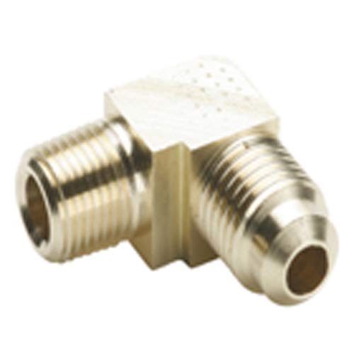 Parker L249F-8-4-pk5 Flare Elbow, Brass 45 Degree, 1/4" Flare x 1/4" MNPT (Pack of 5)