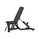Banco Ajustable Multifuncional Profesional Fitness Tech | Banco de Pesas Multiposición con Respaldo Regulable, Estructura Reforzada y Tapizado Ergonómico