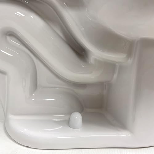 Tapas para pernos de inodoro blancas para ocultar tornillos oxidados del suelo de baño 5