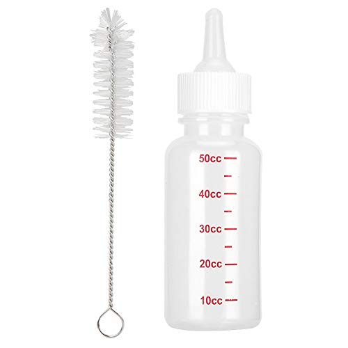 Gavigain Silicone Transparent Milk Bottle Feeder Pet Dog Cat 50ml Gift Set