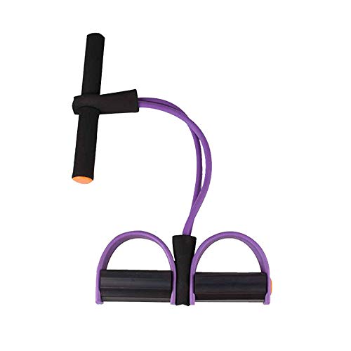 GIJK Multifunctional Tension Rope Yoga Leg Pedal Belly Rally Artifact Sit-Ups Assisted Fitness Yoga Equipment Household Elastic Rope Puller Elastic Pull Rope,Purple