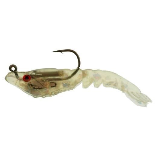 Berkley PowerBait Rattle Shrimp 3 Count Coastal Candy, 3" (3 Count)