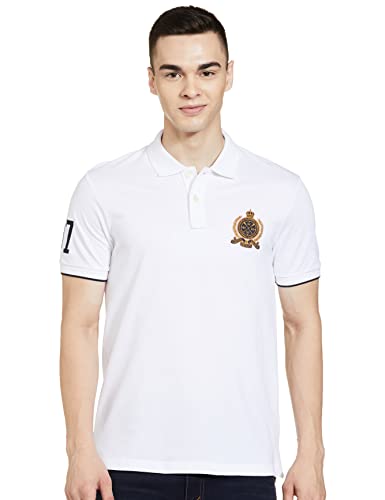 Image of Max Men Cotton Number Sleeve Slim Fit Polo